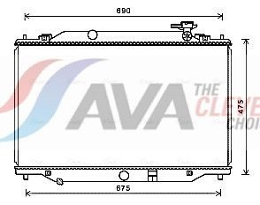 MZ2270 AVA Радіатор охолодження двигуна